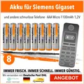 Produktbild: Camelion Akku 1,2V 1100mAh Micro AAA HR03 NiMH 1,2 V für Telefon Siemens 8 Stück