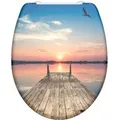 Produktbild: Schütte WC Sitz  Duroplast mit Absen, Sunset Sky (Sunset Sky)