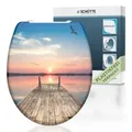 Produktbild: Duroplast WC-Sitz SUNSET SKY, mit Absenkautomatik und Schnellverschluss