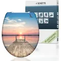 Produktbild: Schütte - Duroplast Wc-sitz Sunset Sky, Mit Absenkautomatik Und Schnellverschluss