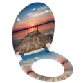 Produktbild: WC-Sitz mit Absenkautomatik SUNSET SKY Klodeckel Toilettendeckel Klobrille Klo