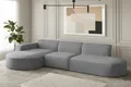 Produktbild: Fun Möbel Ecksofa Ecksofa Designersofa PALMA mit Ottomane in Stoff Opera Velvet, Ottomane links oder rechts, Rundumbezug