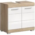 Produktbild: Waschbeckenunterschrank 60 cm x 56 cm x 34 cm Sonoma-Weiß