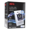 Produktbild: electroluxErsatzteile&Zubehör AEG Gr201SM s-bag Classic Long Performance 9001688242 Filterbeutel für Bodenstaubsauger 12Stk + Filter
