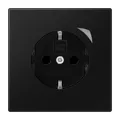 Produktbild: Jung BTLS1521SSWM JUNG HOME Schutzkontakt Steckdose, 16 A 250 V ~, mit Funktionsanzeige, SAFETY+, Serie LS, graphitschwarz matt