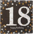 Produktbild: 16 Servietten 18 Sparkling Celebrations silver & gold 18. Geburtstag Glitzer