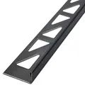Produktbild: Dalsys Fliesenschiene 2,5m x 10mm, Fliesenprofil Edelstahl L-Profil Schwarz gebürstet, Fliesenprofil