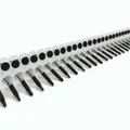 Produktbild: adunox Schnellbauschraube Magazinschrauben Bohrspitze phosphatiert PH2, (1000 St) schwarz|silberfarben 3.5 mm x 45 mm