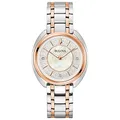 Produktbild: Bulova Damen Armbanduhr Dimonds mit Edelstahlarmband, Gehäusedurchmesser: 34 mm, 98P219