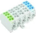 Produktbild: Weidmüller 1562140000 Verteiler-Reihenklemme Schrauben Grün, Lichtgrau, Blau 1St.