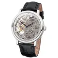Produktbild: Regent Herren Uhr Lederarmband GM-1429 Analog Leder Armbanduhr schwarz URGM1429 - Schwarz