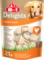 Produktbild: 8in1 Delights Chicken Bones XS Hähnchen Kauknochen Kauspaß Hunde Snack 21 Stück