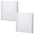 Produktbild: helit H2350202-2 - Prospekthalter Wand the help wall DIN A4, 2 Stück, transparent