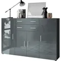 Produktbild: HIGHBOARD Aron Fronten in Grau Hochglanz
