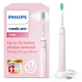 Produktbild: Philips Sonicare 3100 elektrische Zahnbürste, Schallzahnbürste, Andruckkontrolle und Timer, Rosa, Modell HX3671/11