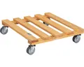 Produktbild: Pflanzenroller Wagner 38 x 38 x 9,5 cm Holz braun