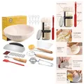 Produktbild: Sauerteig Starter Set Rundes Geschenkset, Gärkorb aus Rattan, 650 ml, Backen