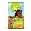 Produktbild: Eggersmann Mein Pferdefutter 1kg Pferde-Leckerlis | Lecker Bricks für Pferde & Ponys | Natürlicher Banane-Karotte-Geschmack | Perfekt als Belohnung & für zwischendurch | Pferde-Zubehör