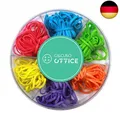 Produktbild: CALCUSO Büromaterial: Farbig sortierte elastische Gummibänder/Gummiringe für de