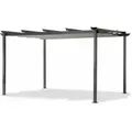 Produktbild: Leco - Aluminium Pergola mit Faltdach, lichtgrau, 4 x 3 m