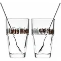 Produktbild: GLASKOCH Leonardo Solo Set 4tlg. Latte Macchiato Becher mit Löffeln, Glas, 400 ml, 42555