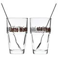 Produktbild: Leonardo Solo Set 4tlg. Becher Latte Macchiato mit Löffeln Glas 400 ml 42555