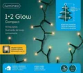 Produktbild: Lumineo LED-Lichterkette Lumineo Lichterkette 1-2 Glow Compact 700 LED 2,1 m klassisch warm, 8h-Timer, dimmbar, Indoor/Outdoor, 7 LED Stränge