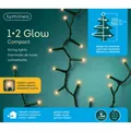 Produktbild: Lumineo LED Lichterkette 1•2 Glow Compact grün 2,1 m 700 Lichter -klassisch warm