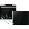 Produktbild: Gorenje Red Pepper Set SIX Einbauherd BCSI6737E06X + Induktionskochfeld GI6400BX - Silber