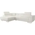 Produktbild: MIRJAN24 Ecksofa Torezio, Stilvoll Eckcouch mit Bettkasten und Schlaffunktion, Moderne Schlafsofa (Farbe: Flow 06, Seite: Links) - Beige