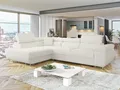 Produktbild: MIRJAN24 Ecksofa Torezio, mit Bettkasten und Schlaffunktion, Einstellbare Kopfstützen, 274x203x70-90 cm