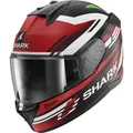 Produktbild: Shark D-SKWAL 3 Firstlap Motorradhelm (Schwarzmatt/Rot/Grün) Gr: L (59)