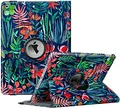 Produktbild: Fintie Hülle für iPad 10.2 Zoll 9.Generation / 8. Gen / 7. Gen (Modell 2021/2020/2019) mit Pencil Halter - 360 Grad Rotierend Stand Schutzhülle Cover mit Auto Schlaf/Wach Funktion, Dschungelnacht