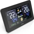 Produktbild: Hama Premium - Schwarz - Innen-Luftdruck - Innen-Hygrometer - Innen-Thermometer - Außen-Hygrometer - Außen-Thermometer - Barometer - 600 - 1100 kPa - 20 - 95% - 20 - 95% (00186380)