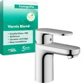 Produktbild: hansgrohe Vernis Blend - Waschtischarmatur ohne Ablauf, Wasserhahn Bad mit Auslauf Höhe 110 mm, Mischbatterie Waschbecken wassersparend (EcoSmart), Chrom