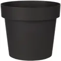Produktbild: Blumentopf, Anthrazit, Kunststoff, 22.5 cm, Dekoration, Blumen & Zubehör, Übertöpfe