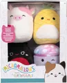 Produktbild: Squishmallows Plüschtier Micromallows - Maui, Trudy, Caedyn, Minya, 4er-Pack