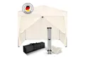 Produktbild: Kronenburg Partyzelt Faltpavillon 2x2 m wasserdicht - Partyzelt stabil, UV-Schutz 50+, mit 4 Seitenteilen, Wetterfester Schutz, Leichter Aufbau, Inklusive Tragetasche & Zubehör