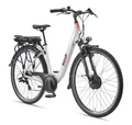 Produktbild: Telefunken E-Bike Cityrad Multitalent RC826, 7 Gang Shimano Shimano Tourney Schaltwerk, Kettenschaltung, Frontmotor, 474 Wh, tiefer Einstieg, 28 Zoll, Pedelec, Elektrofahrrad für Damen u. Herren