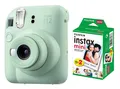 Produktbild: Fuji Instax Mini 12 Mint Green Grün + Instax Film 20 Aufnahmen Sofortbildkamera