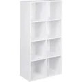 Produktbild: Bücherregal 8 Fächer, Standregal Weiß, freistehendes Würfelregal, Büroregal Aktenregal Aufbewahrungsregal Raumteiler, 60x121x29,5 cm (BxHxT) - Woltu