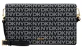 Produktbild: DKNY Farah Clutch Umhängetasche Handtasche Clutch BK Logo - BK schwarz weiß Neu