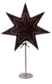 Produktbild: STAR Stand Steh Tisch Deko Weihnachts Stern Lampe Leuchte Bobo schwarz 51cm E14