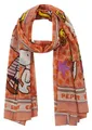 Produktbild: CODELLO Peanuts Halstuch Damen Orange, 140x140cm, 100% Polyester, dünnes Tuch mit Peanuts Print
