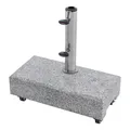 Produktbild: doppler Granitsockel ACTIVE Balkon mit Rollen, 25 kg, Hellgrau
