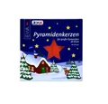 Produktbild: Ebersbacher Kerzenfabrik Tafelkerze Pyramidenkerze rot 18x105mm 18 Stück