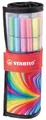 Produktbild: 25 STABILO Fasermaler Pen 68, 25er Rollerset ARTY Edition