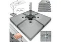 Produktbild: tillvex Sonnenschirm tillvex® Sonnenschirmständer 90L / 120kg Schirmständer Schirmgewicht, Schirmständer Ampelschirmständer wetterfest, Sonnenschirmständer 90 Liter / 120 kg – 4-teilig für Ampelschirm