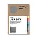 Produktbild: Schlafgut Easy Jersey Kissenbezug 40x40 cm Grey Mid mit 100% Baumwolle, superweicher & atmungsaktiver Kopfkissenbezug