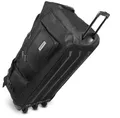 Produktbild: Trolley XL Reisetrolly große Reisetasche mit Rollen und Griff 120 Liter Schwarz